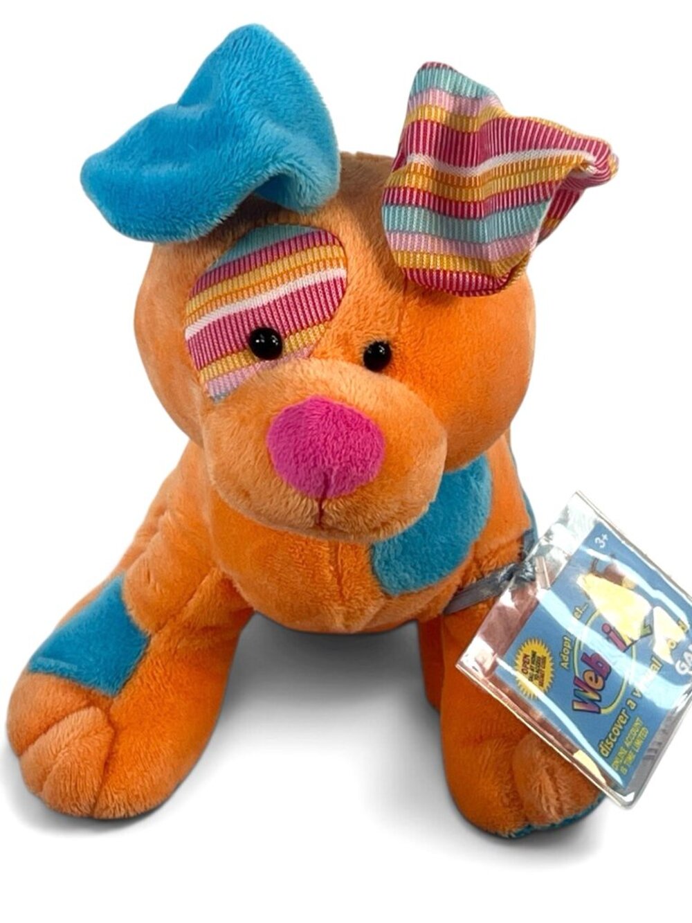 collectable Webkinz Patchy Puppy complete with its signiture adoption code tag